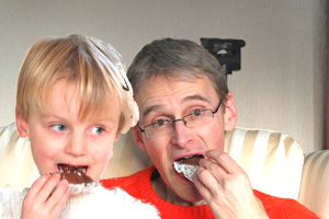 simon and max face stuffing