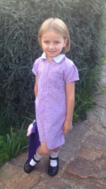 Stella's first schoolday