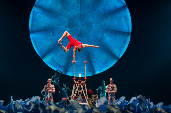 shot of circus act