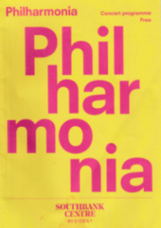 Philharmonia programme